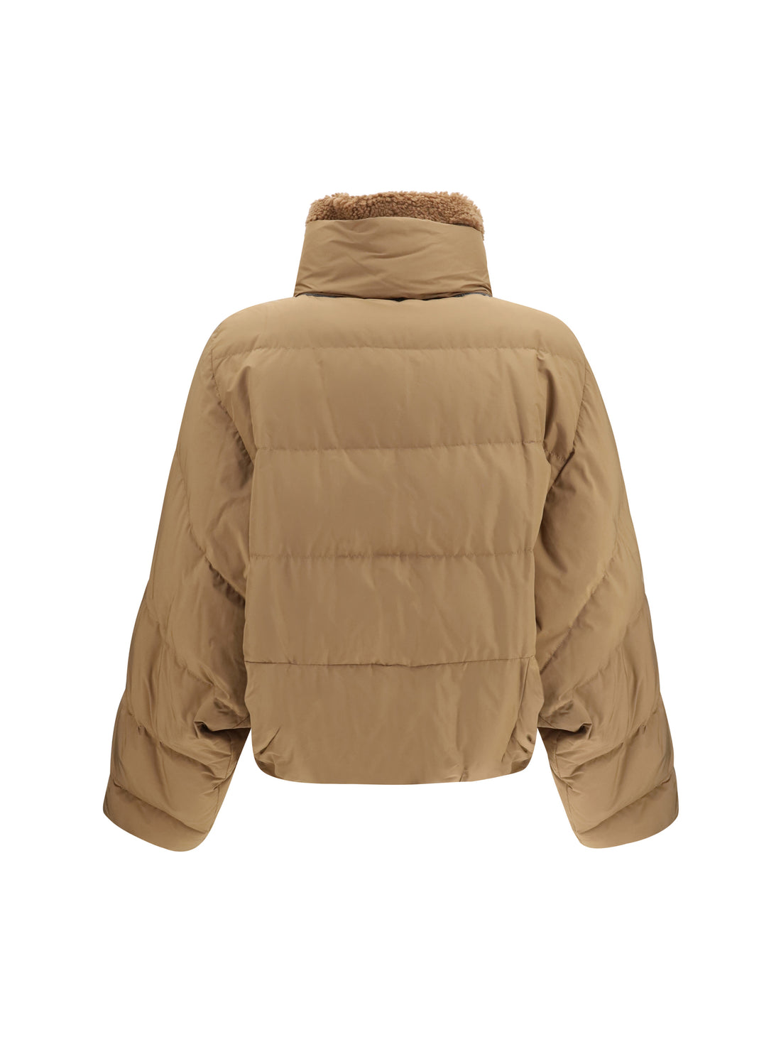 BRUNELLO CUCINELLI 44 padded jacket with shearling collar