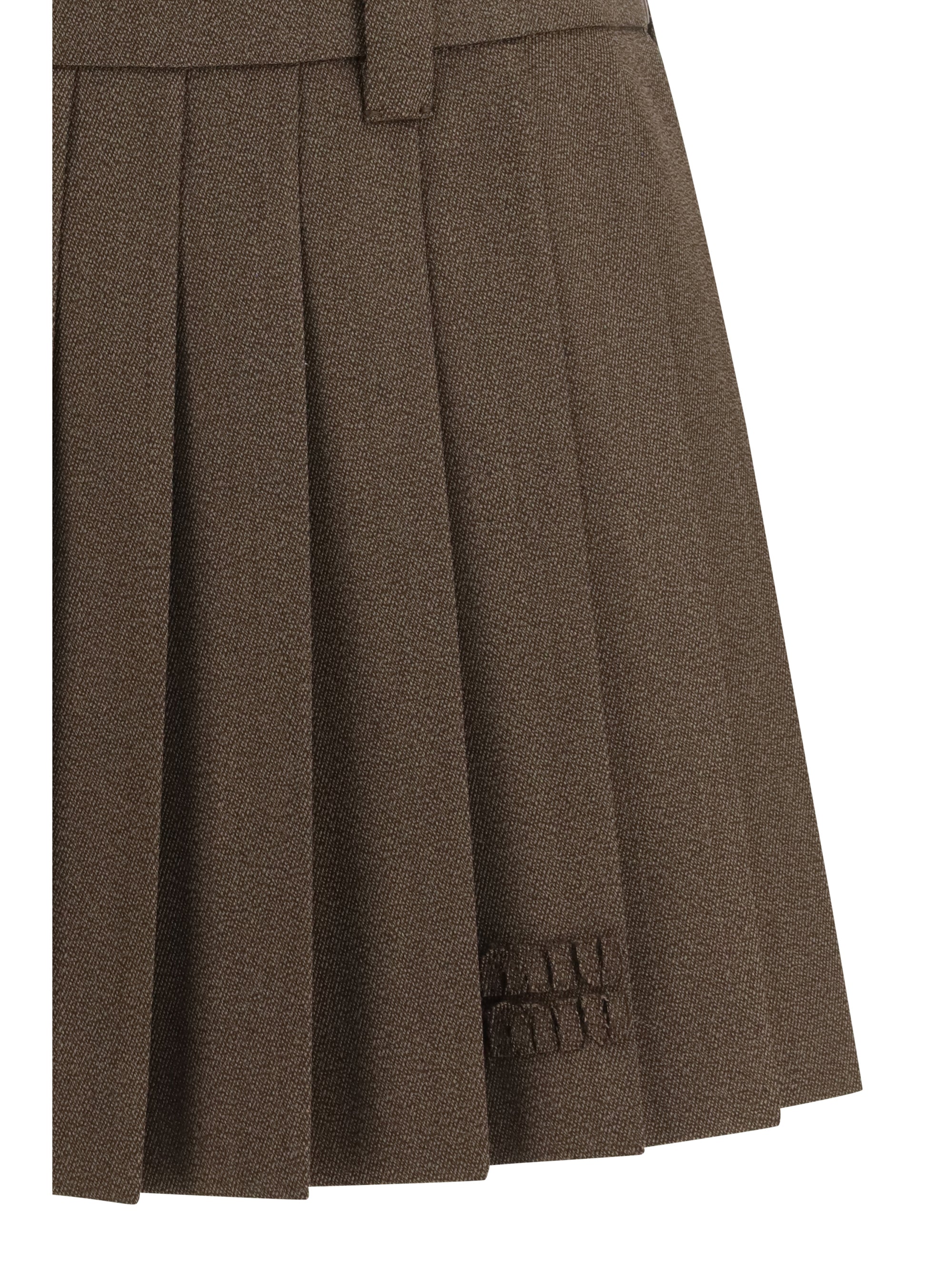 MIU MIU 38 pleated miniskirt