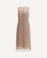 Fendi Lace Midi Dress Pink
