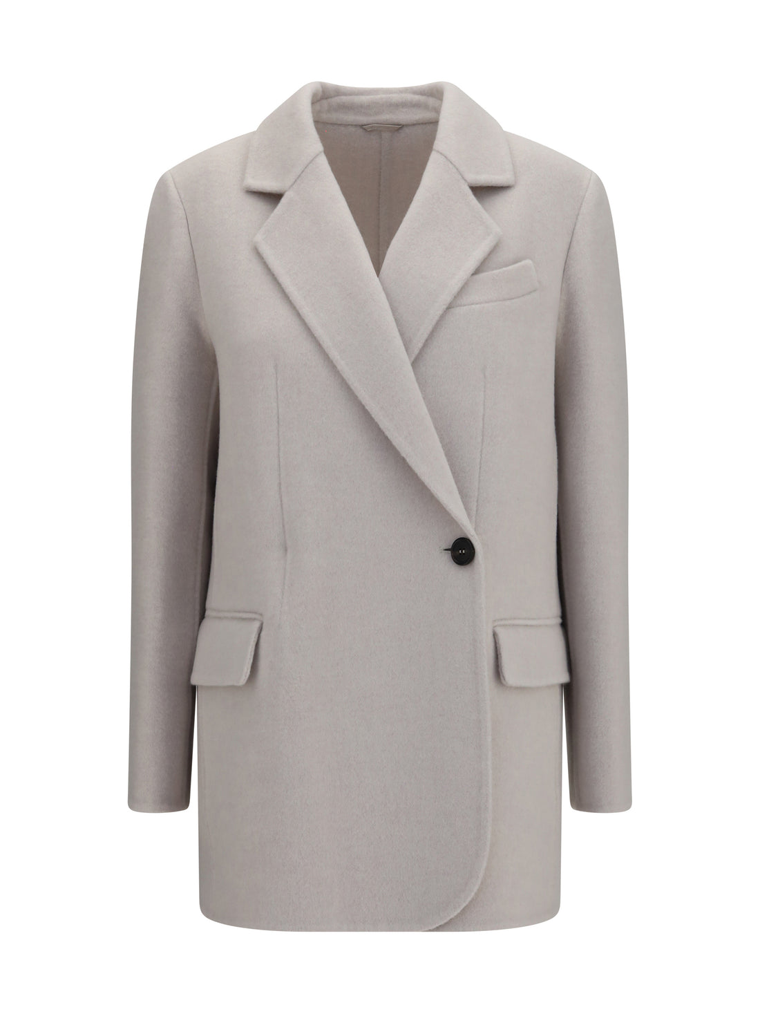 BRUNELLO CUCINELLI 44 single-breasted wool and cashmere jacket