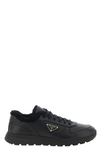 the leather prada prax sneakers