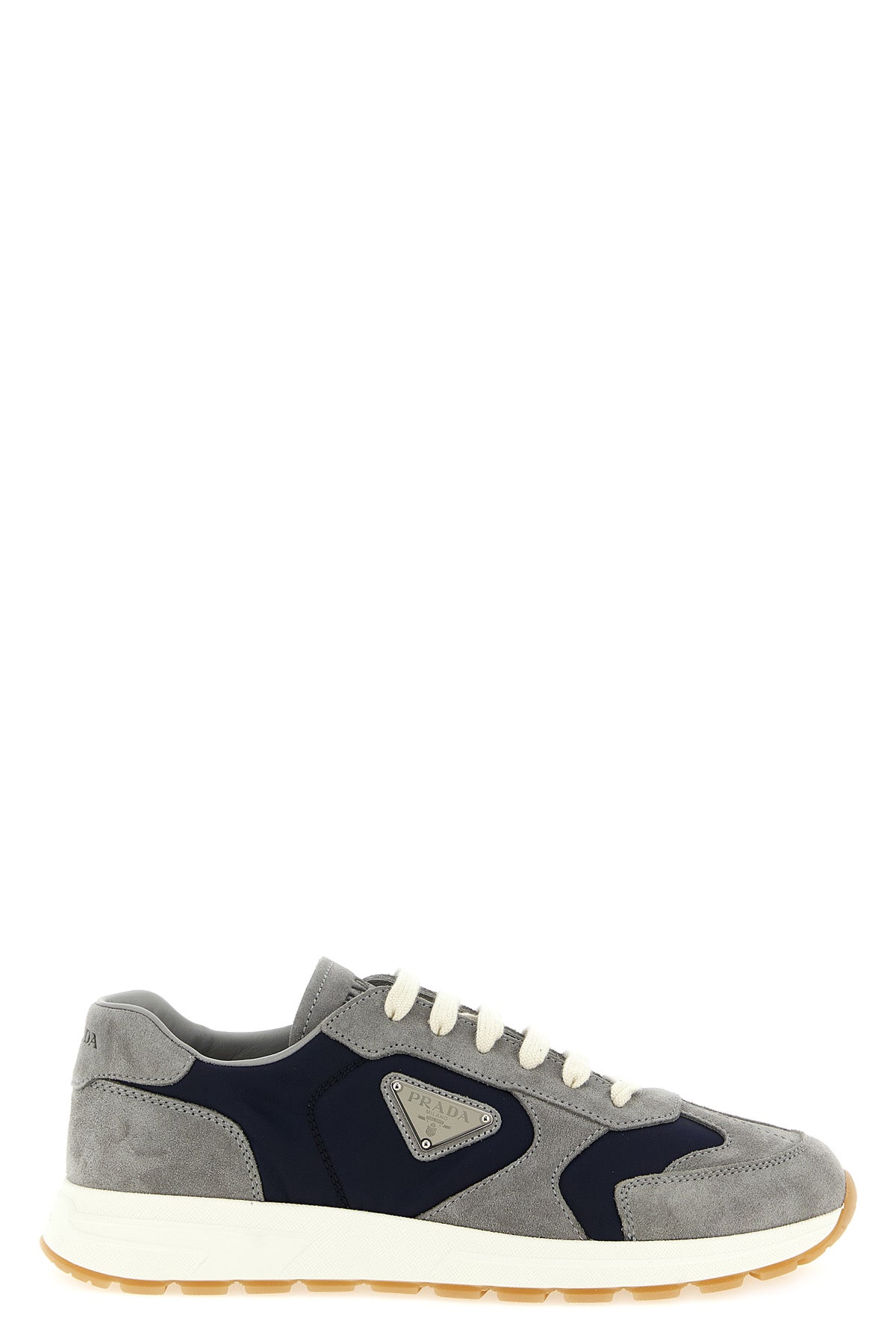 prax suede and re-nylon sneakers