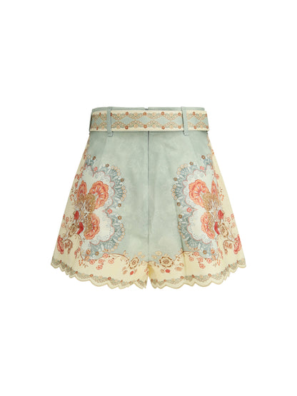ZIMMERMANN 0 daylight tuck linen shorts