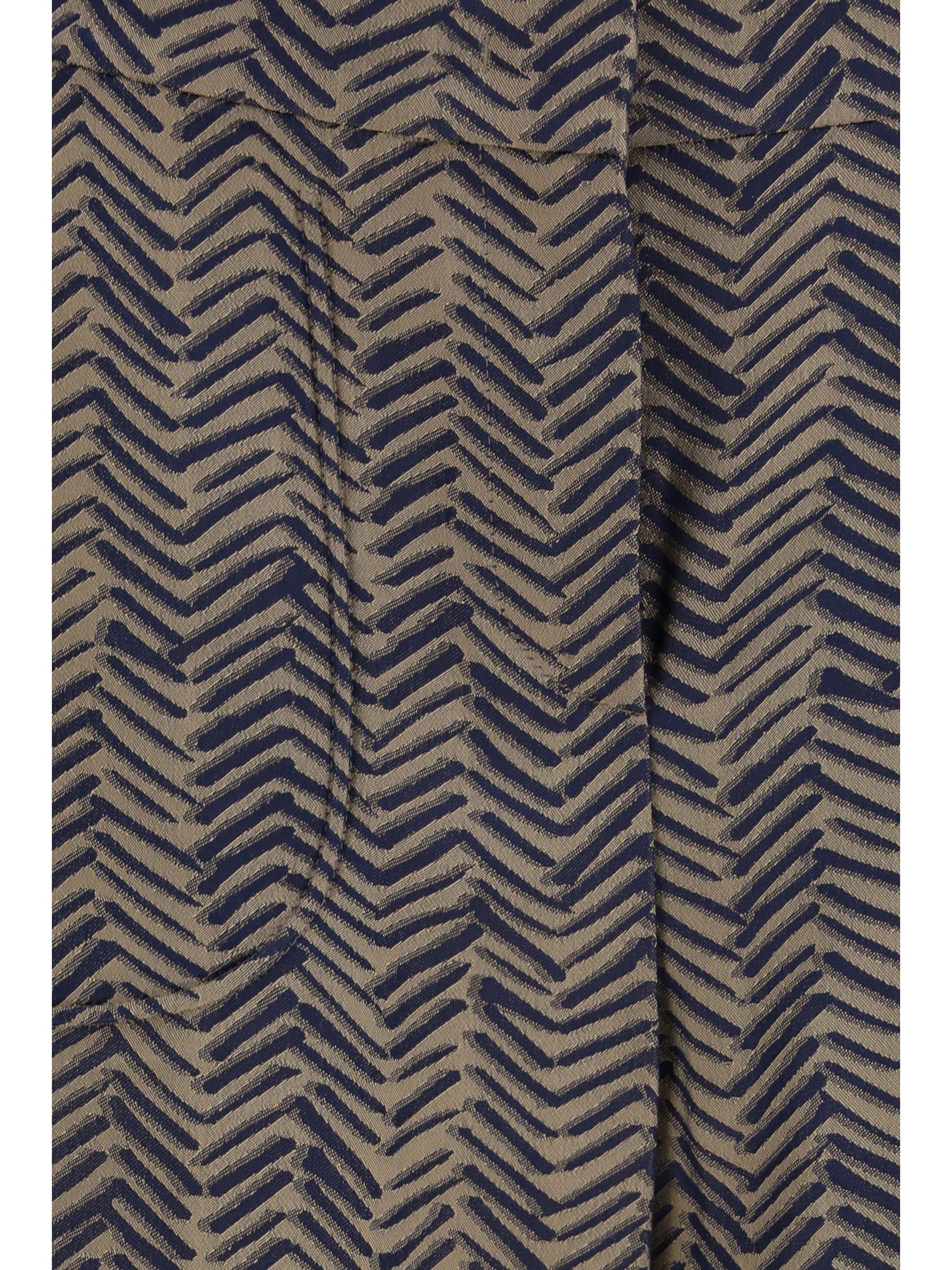 GIORGIO ARMANI 42 chevron jacquard viscose pants