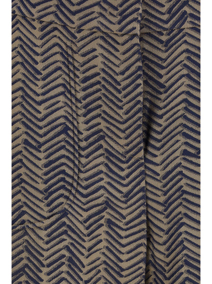 GIORGIO ARMANI 42 chevron jacquard viscose pants