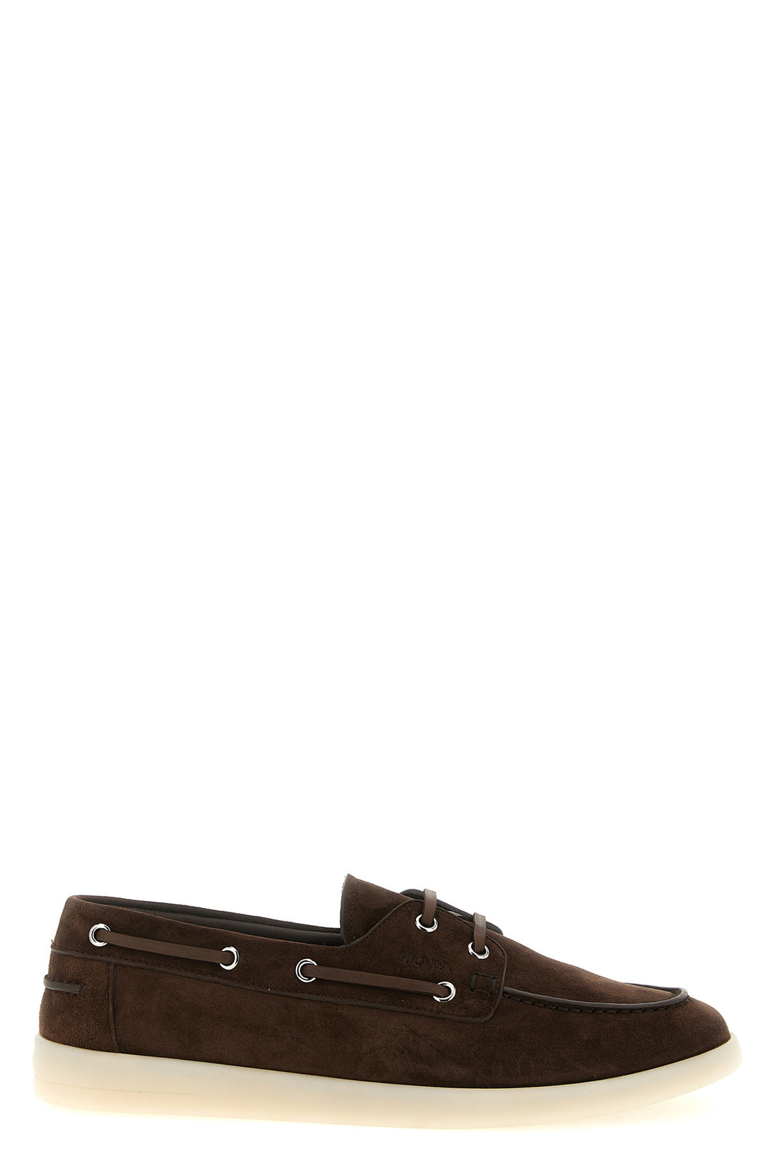 PRADA 6 suede boat loafers