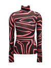 fiammato wool jersey top