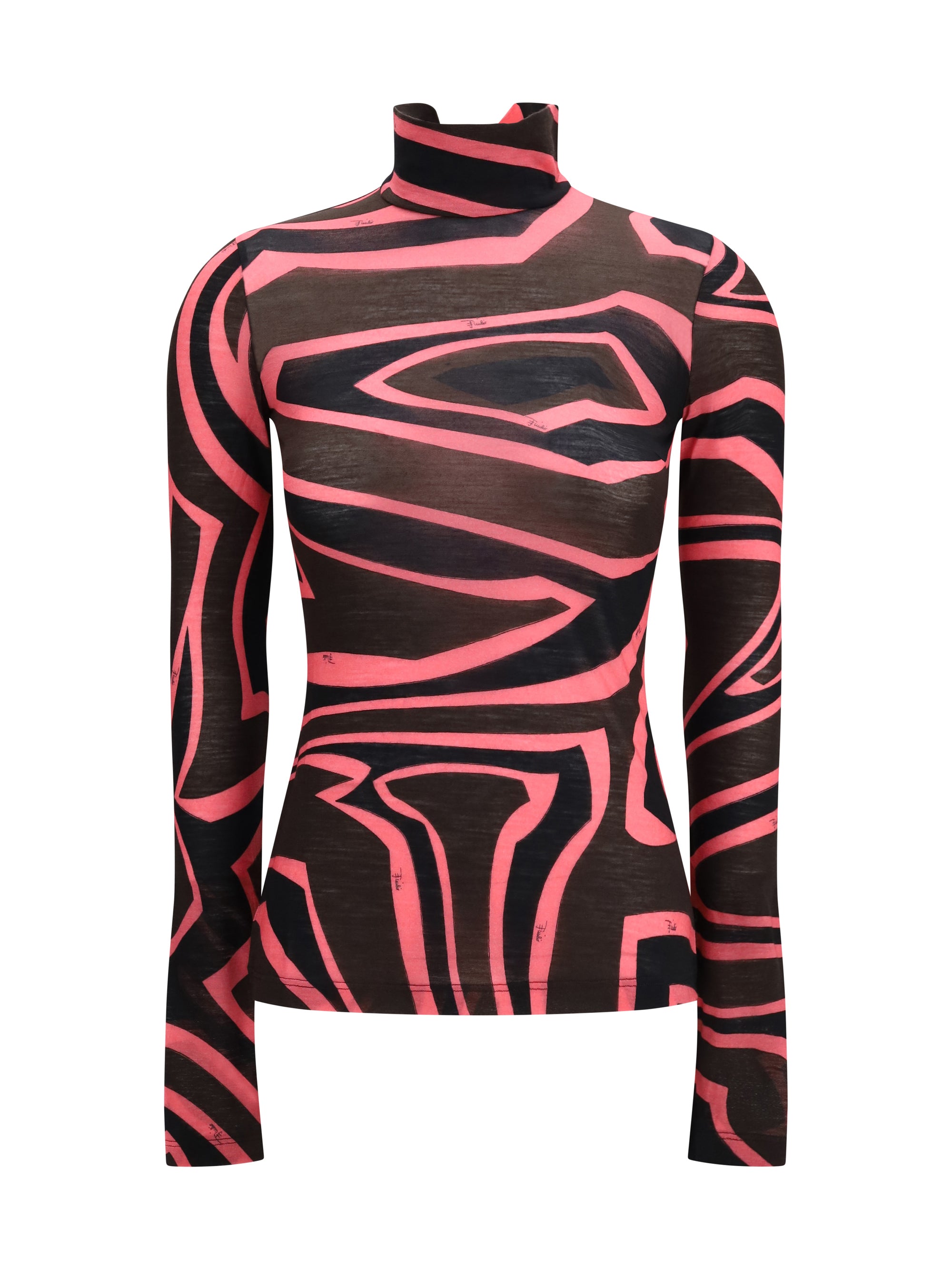 fiammato wool jersey top