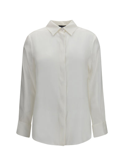 silk shirt with back gathering
