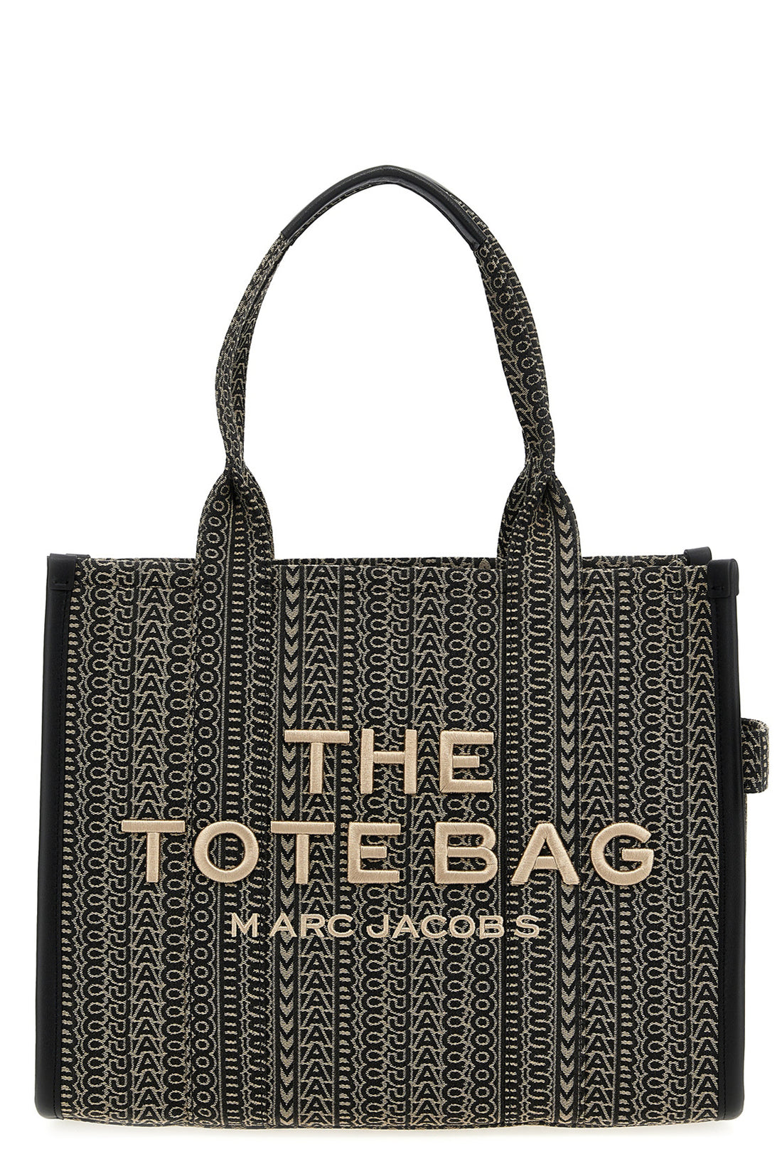 MARC JACOBS OS the monogram jacquard large tote shopping bag in woven jacquard fabric