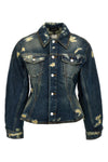 the rip and repair fluted denim jacket cotton denim jacket