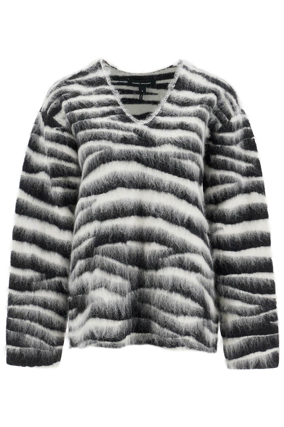 zebra print wool and mohair