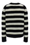striped alpaca and wool blend sweater
