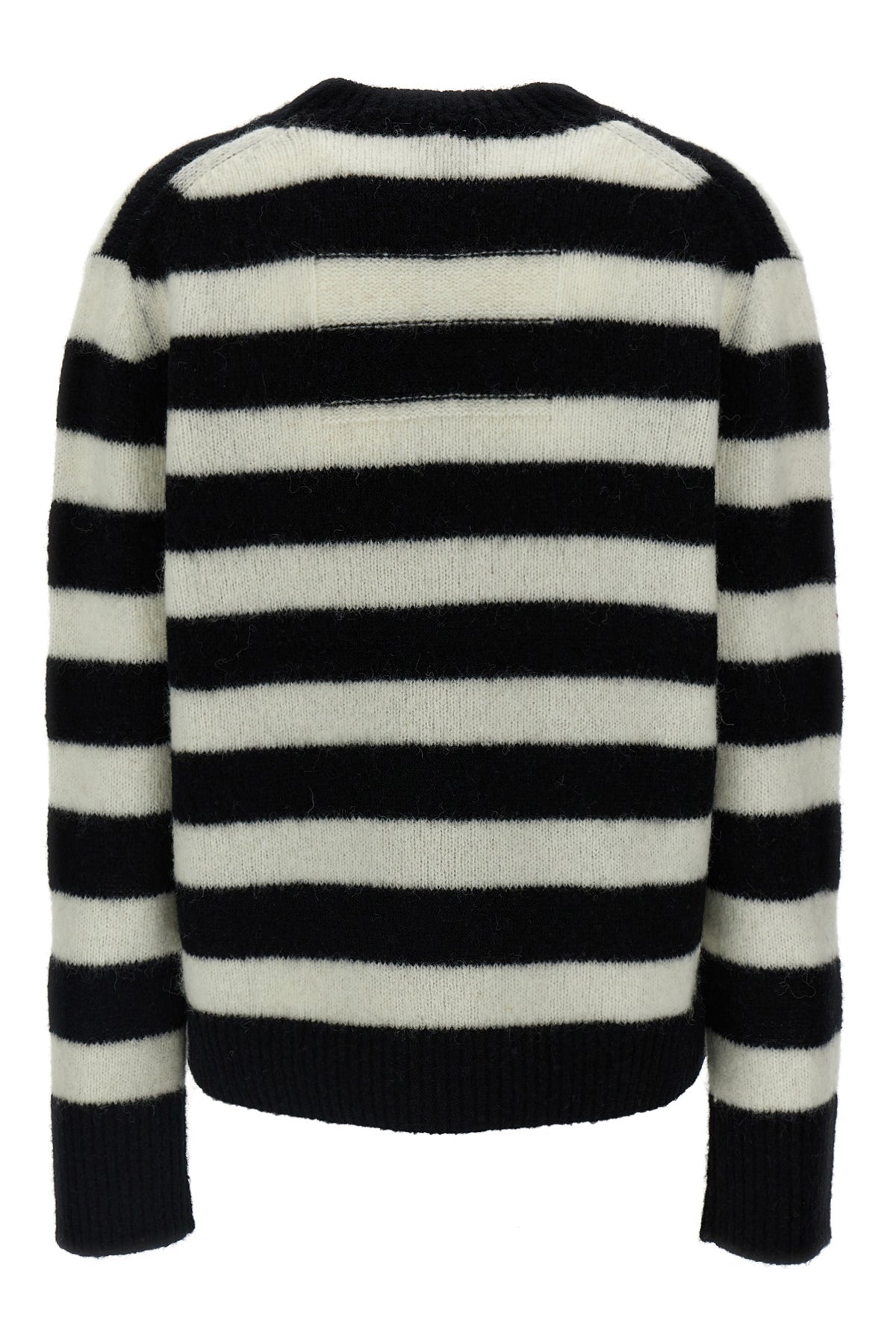 striped alpaca and wool blend sweater