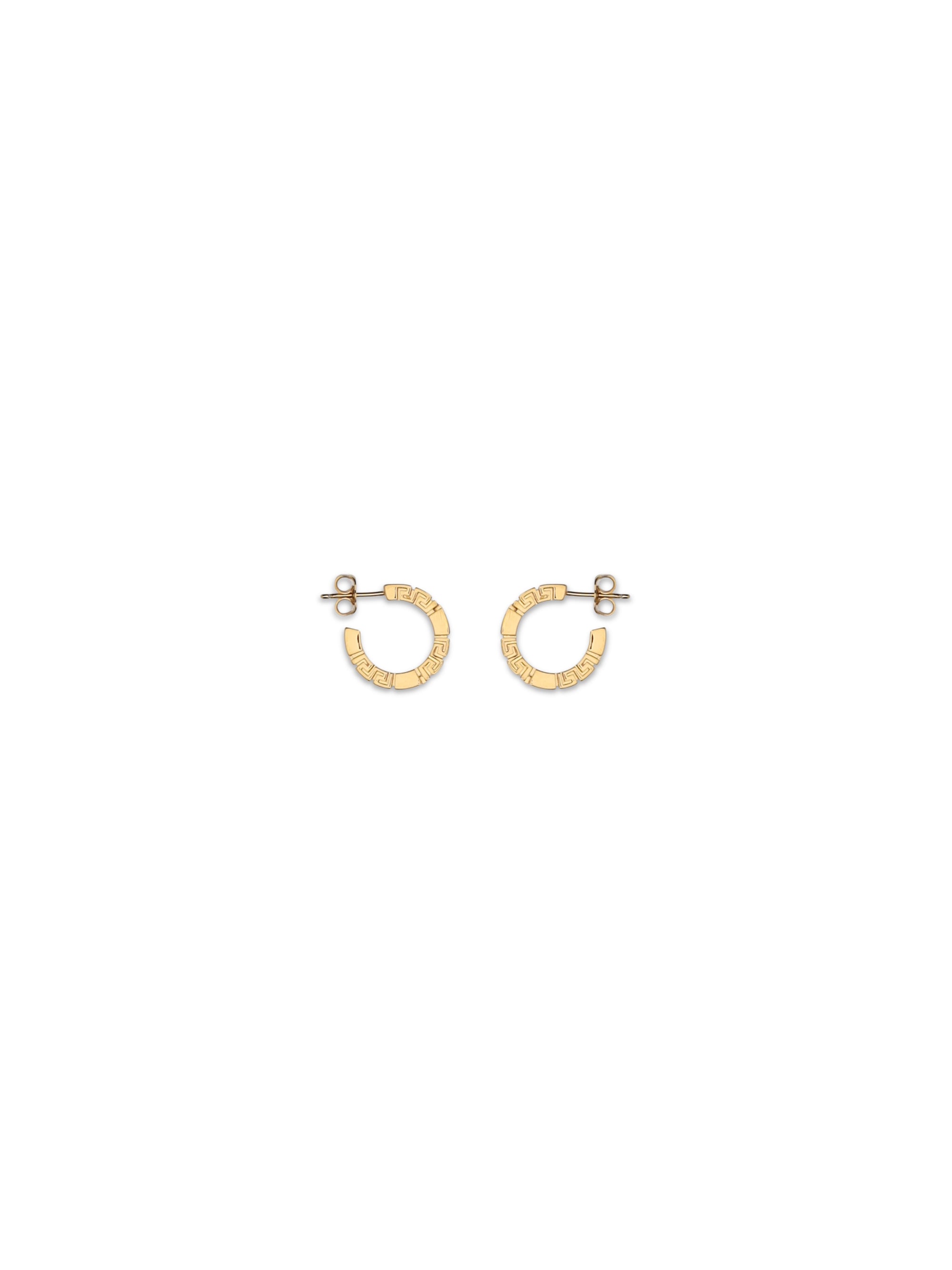 greca motif earrings