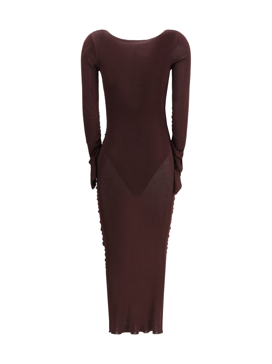 SELF-PORTRAIT S draped knit dress