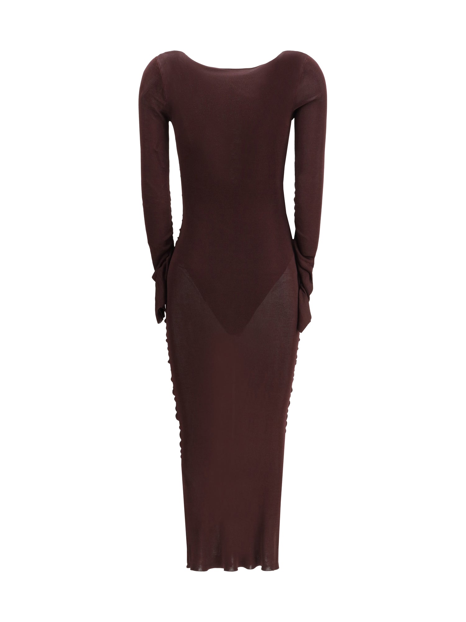 SELF-PORTRAIT S draped knit dress