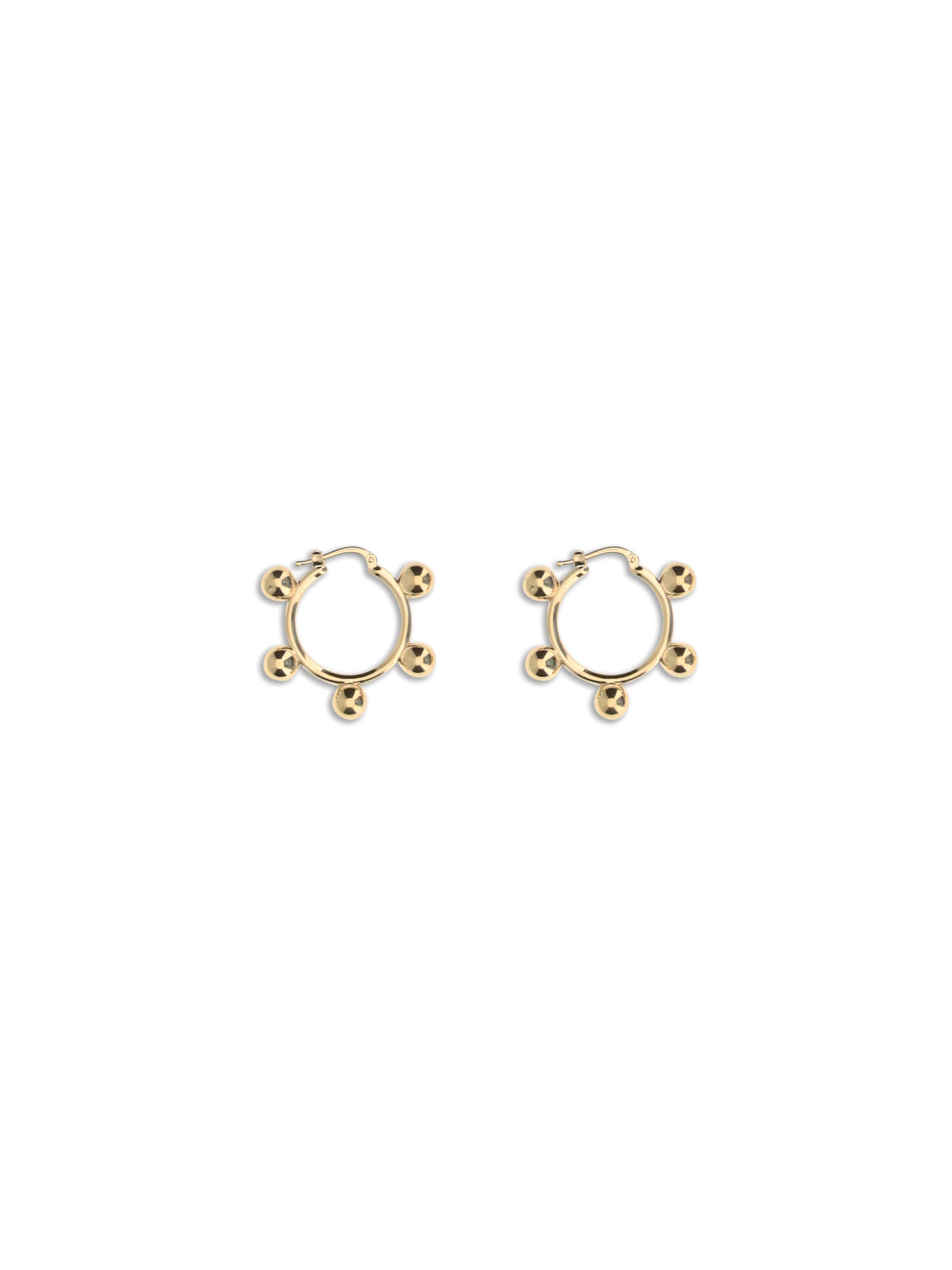 JIL SANDER OS hoop earrings