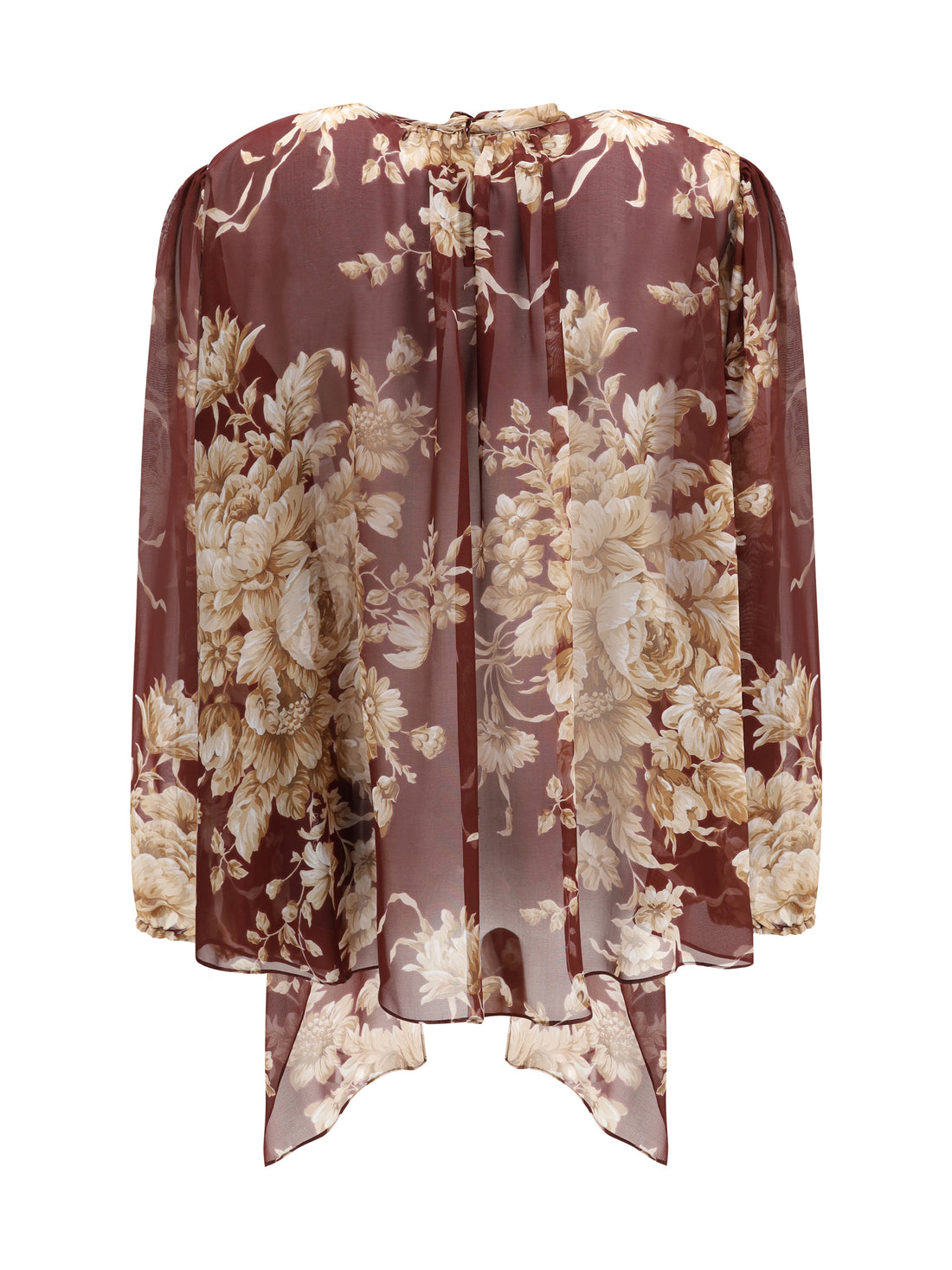 DOLCE &amp; GABBANA 40 silk chiffon floral shirt