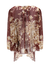 DOLCE & GABBANA 40 silk chiffon floral shirt