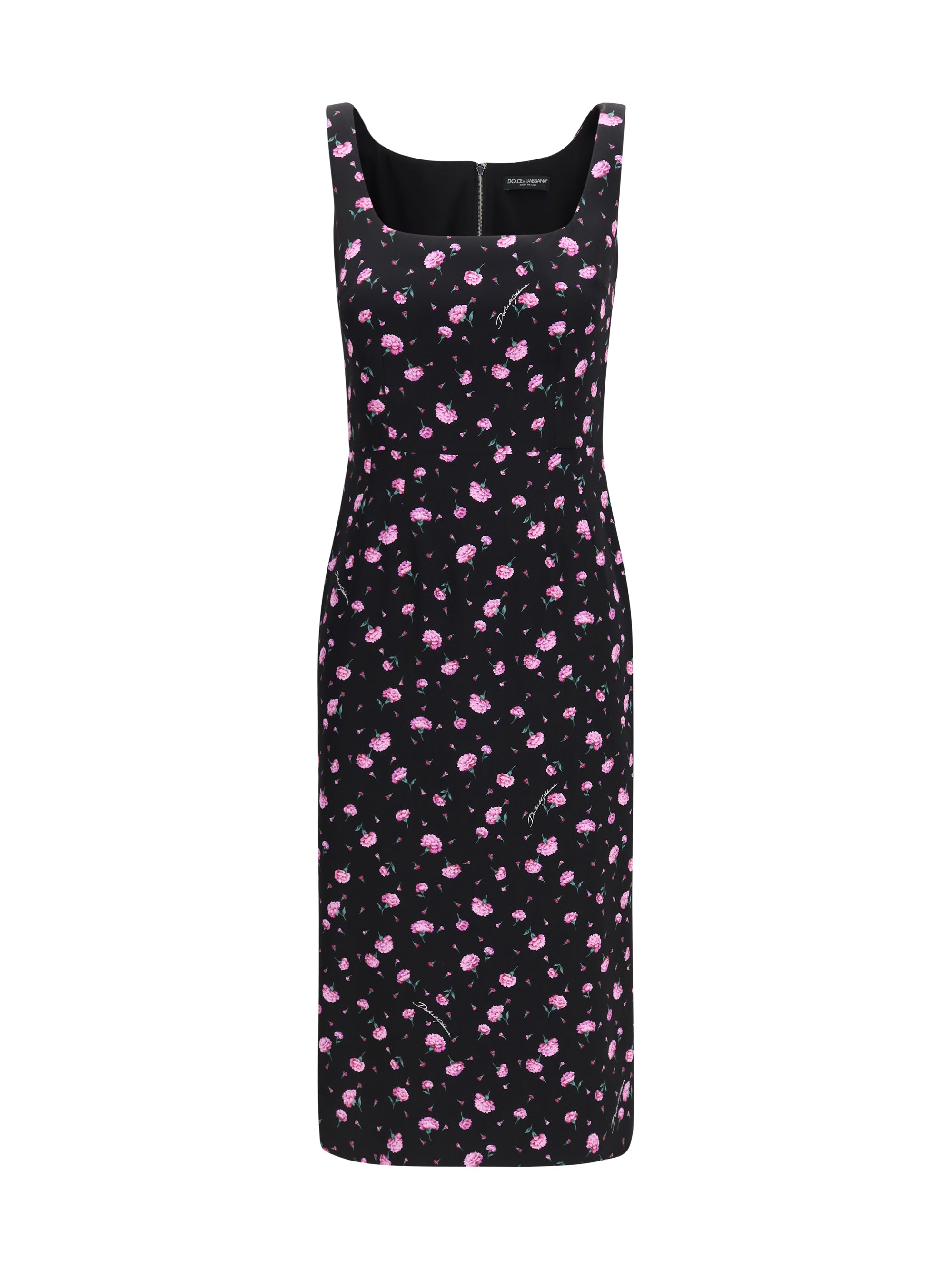 flowers print sheath dress