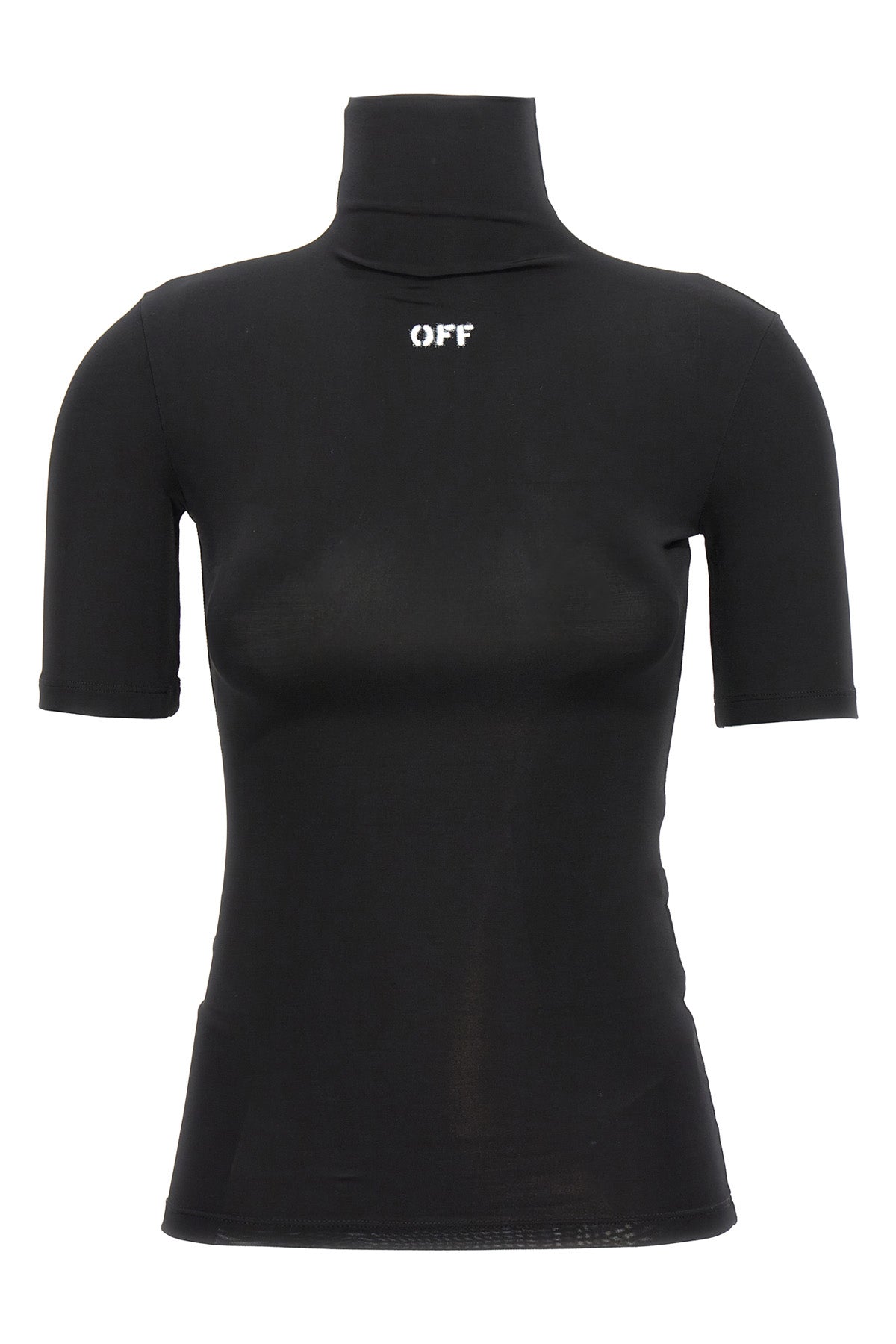 the off stamp off-white turtleneck t-shirt defines a new interpretation of ess