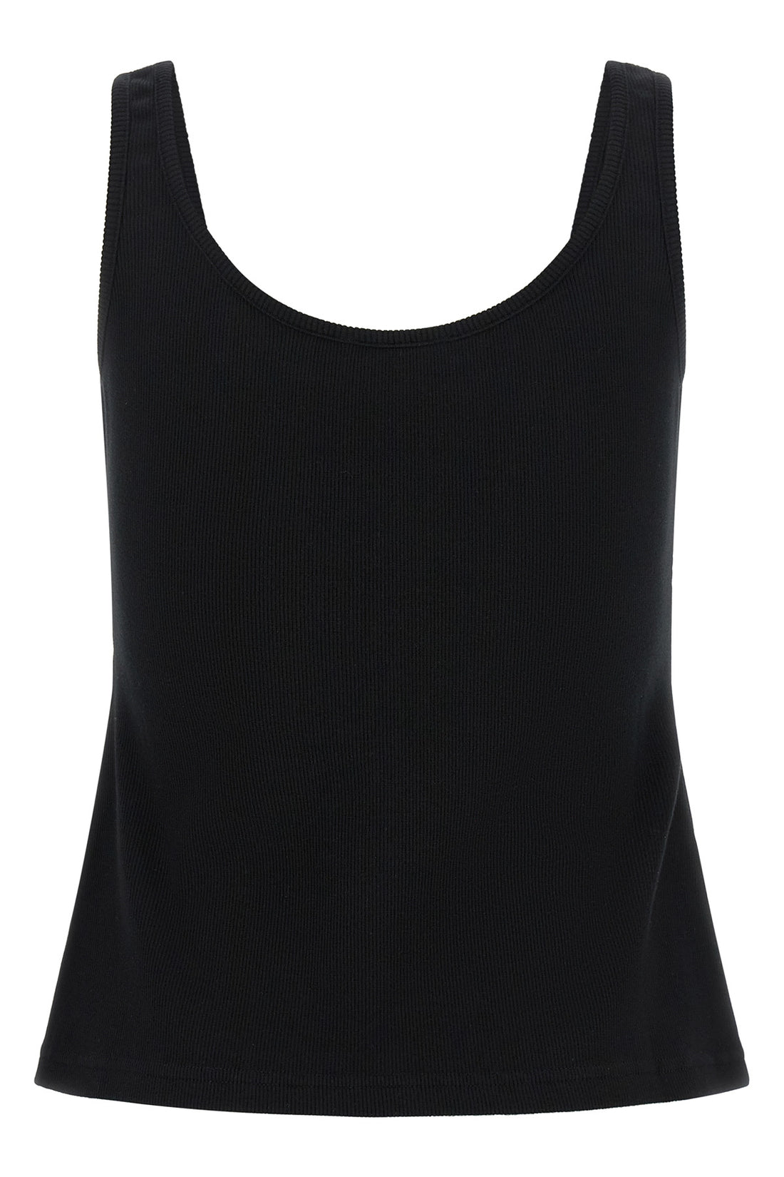 OFF-WHITE 38 the black off stamp tank top by off-white in ribbed cotton defines a slim and