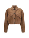cropped suede jacket