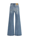 flared jeans in denim