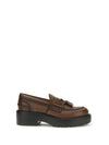 smooth leather tassel loafers