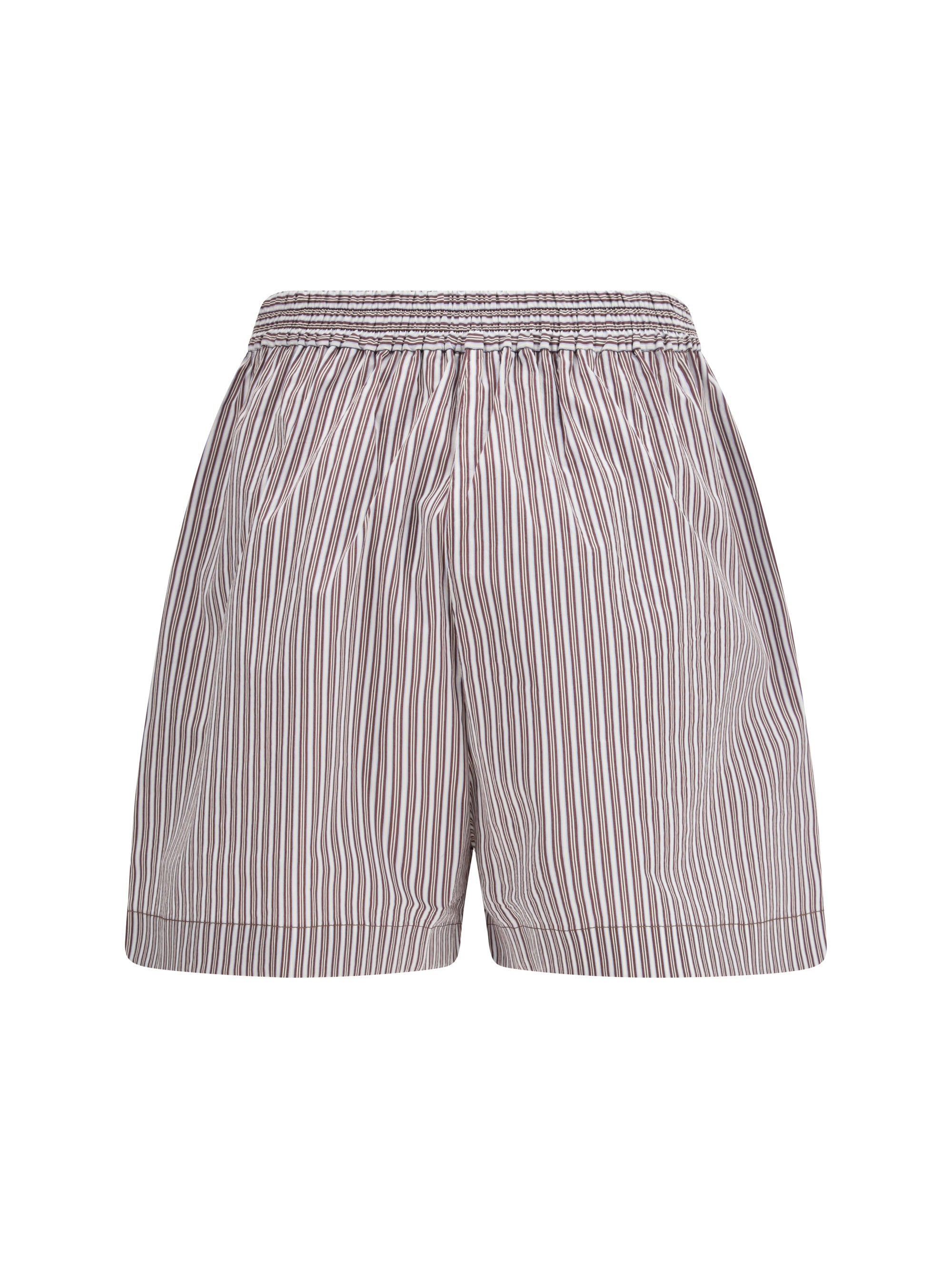 striped silk shorts