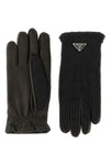 prada fabric and nappa gloves blend the brands heritage