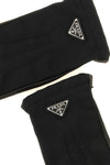 prada fabric and nappa gloves blend the brands heritage