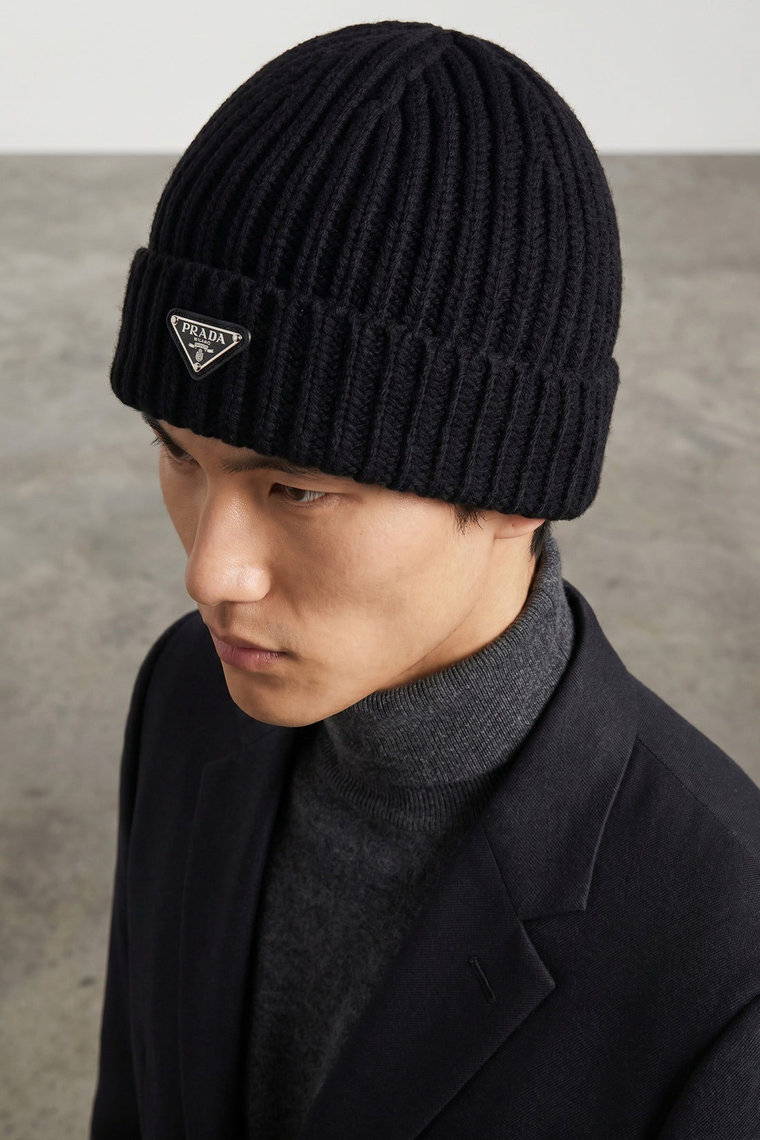 PRADA L wool beanie