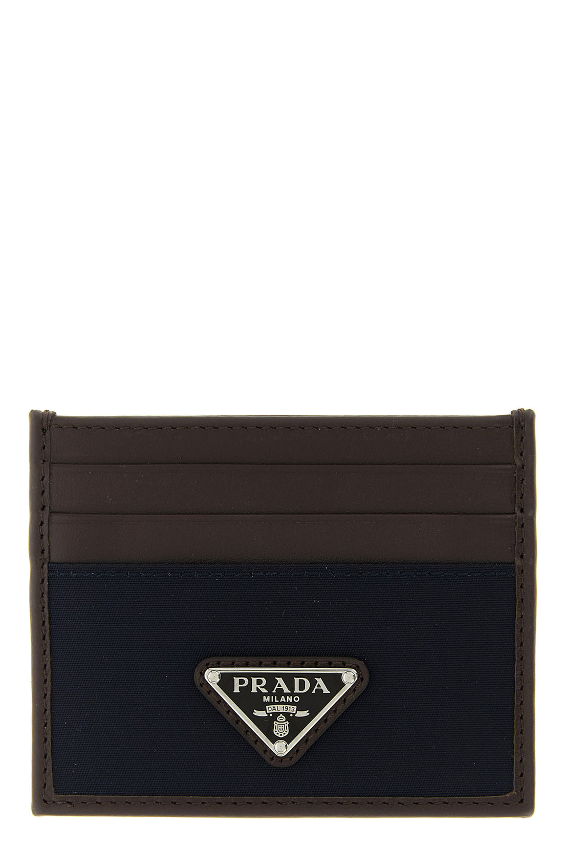PRADA OS leather card holder