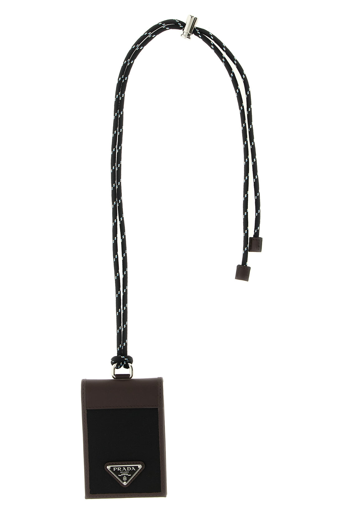 PRADA OS leather card holder