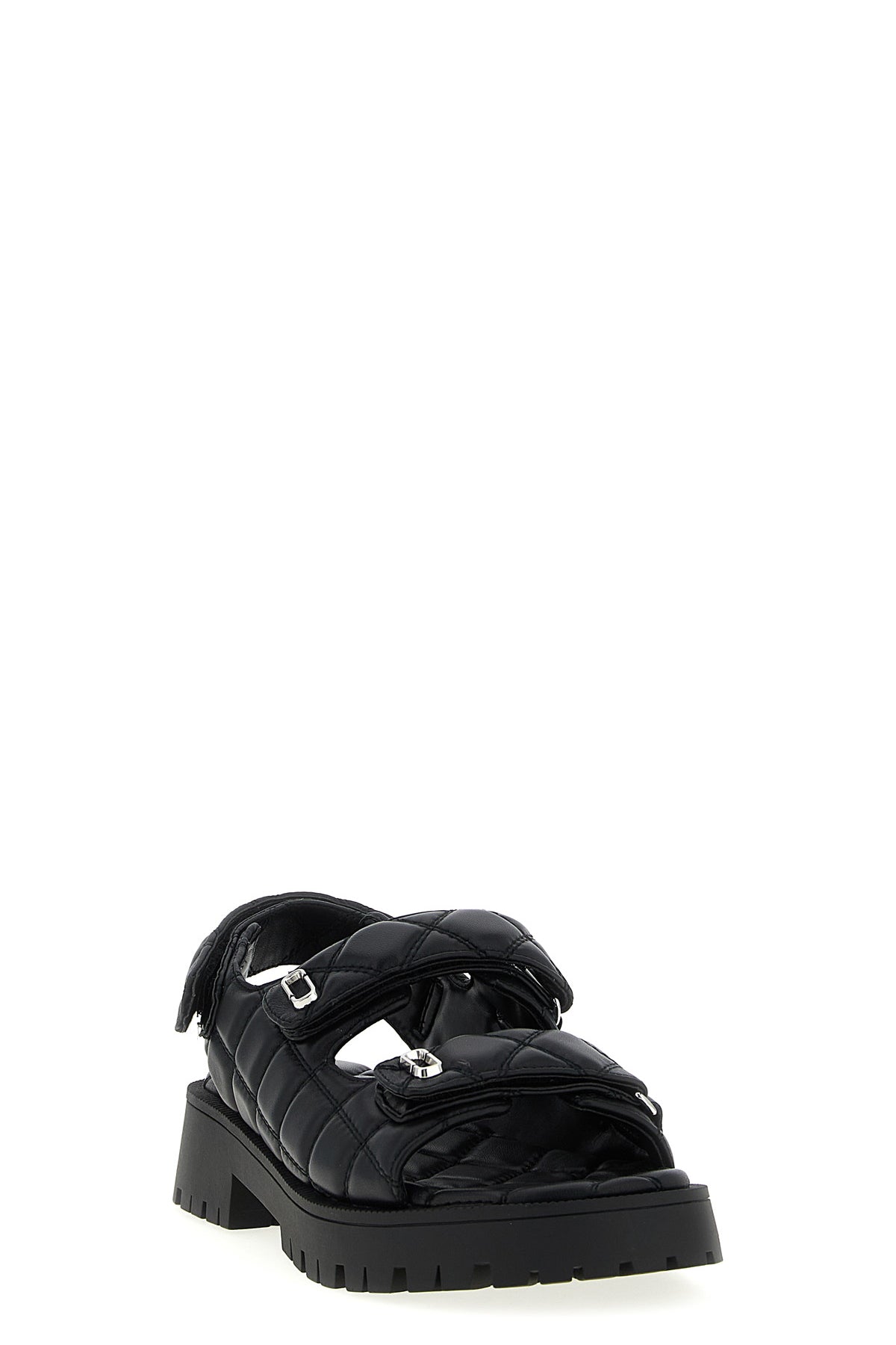 the quilted sunny quilted leather sandals