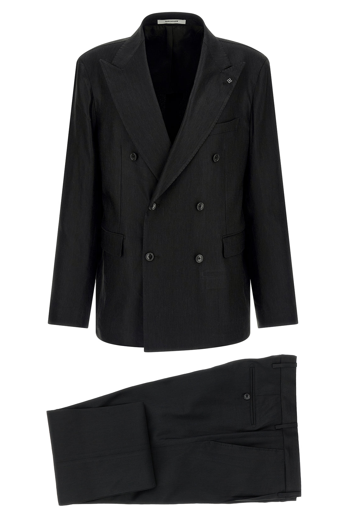 TAGLIATORE 50 vesuvio linen blend suit