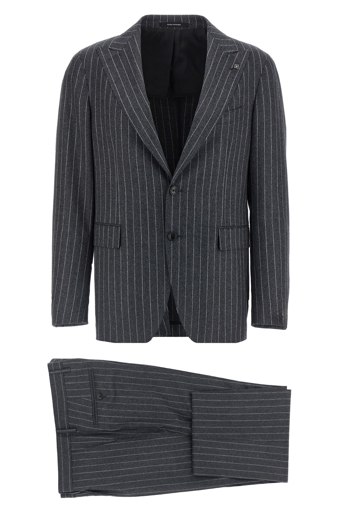TAGLIATORE 50 super 120s pinstripe virgin wool suit