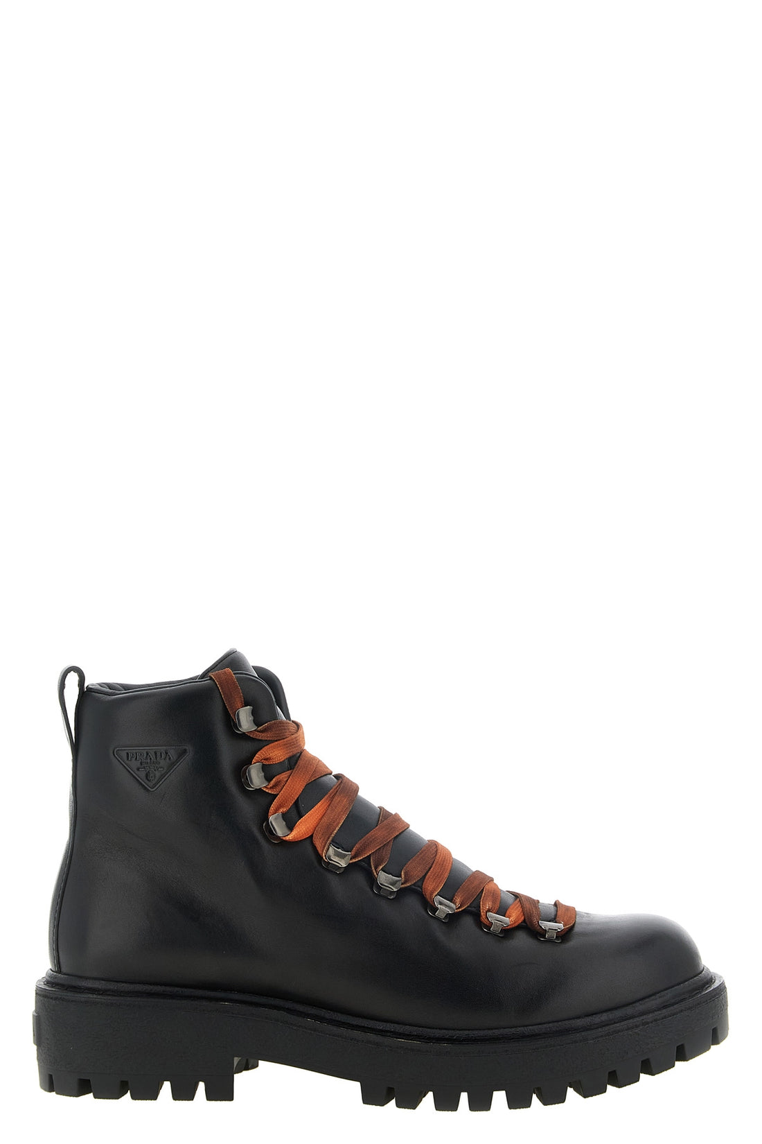 PRADA 7 prada lace-up ankle boots in fine calf leather