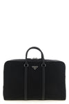 re-nylon and saffiano travel bag