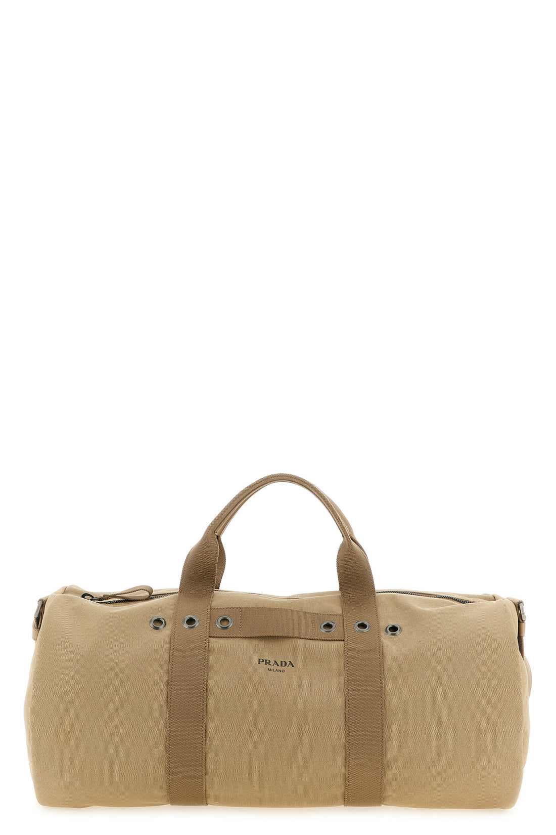 PRADA OS canvas travel bag