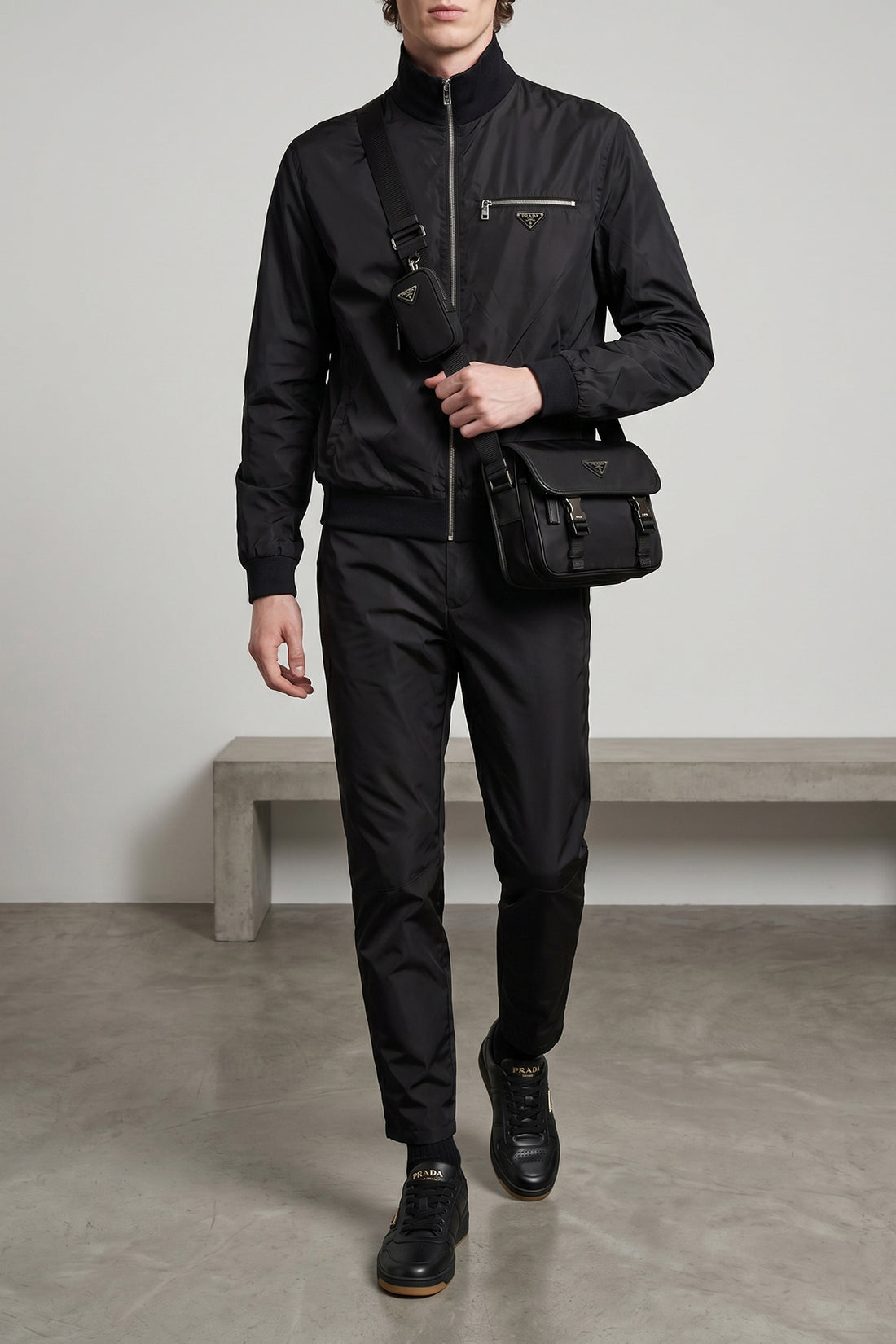 PRADA OS messenger re-nylon crossbody bag