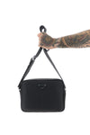 garnet leather shoulder strap