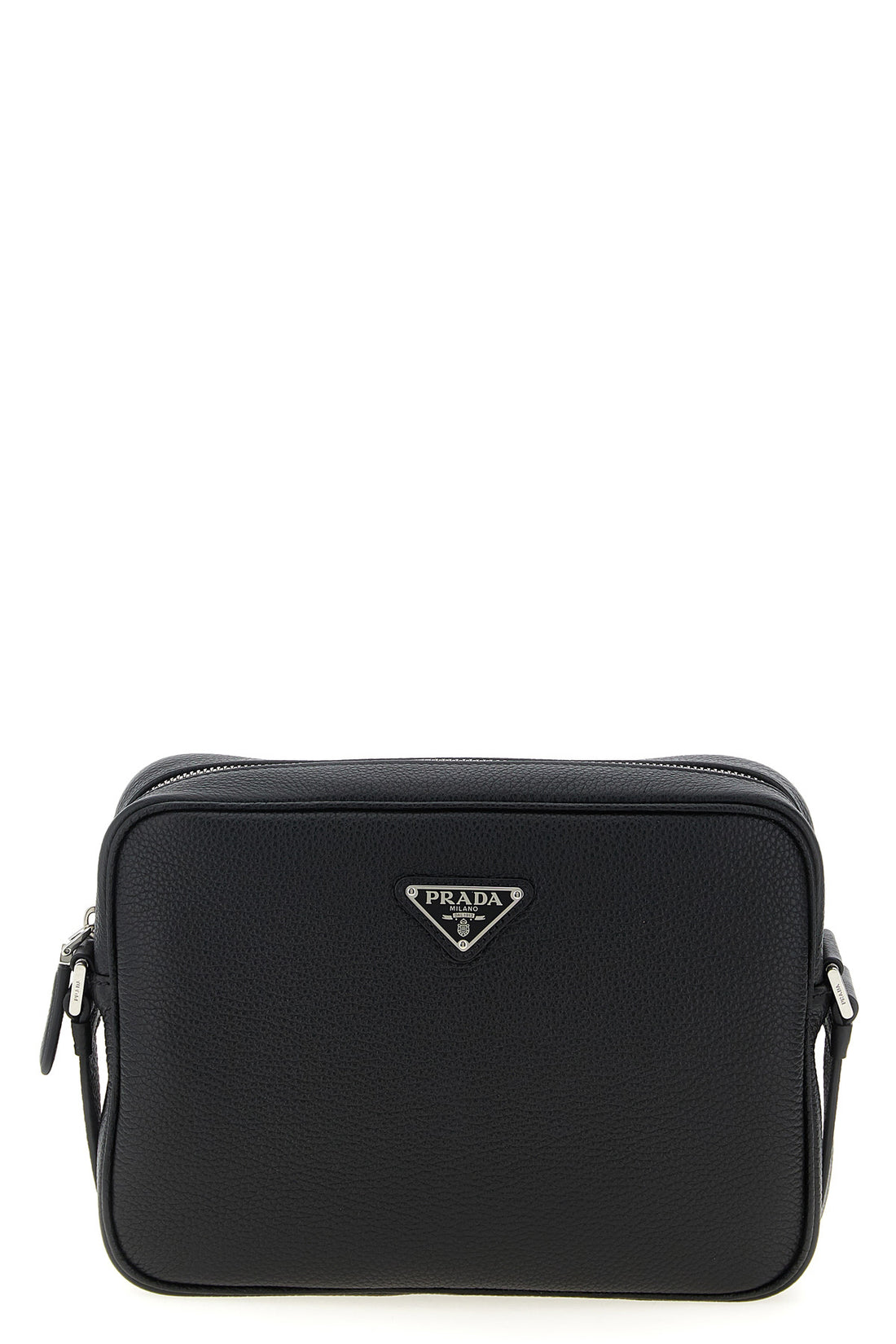PRADA OS garnet leather shoulder strap