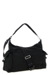prada explore large shoulder bag in re-nylon and leather