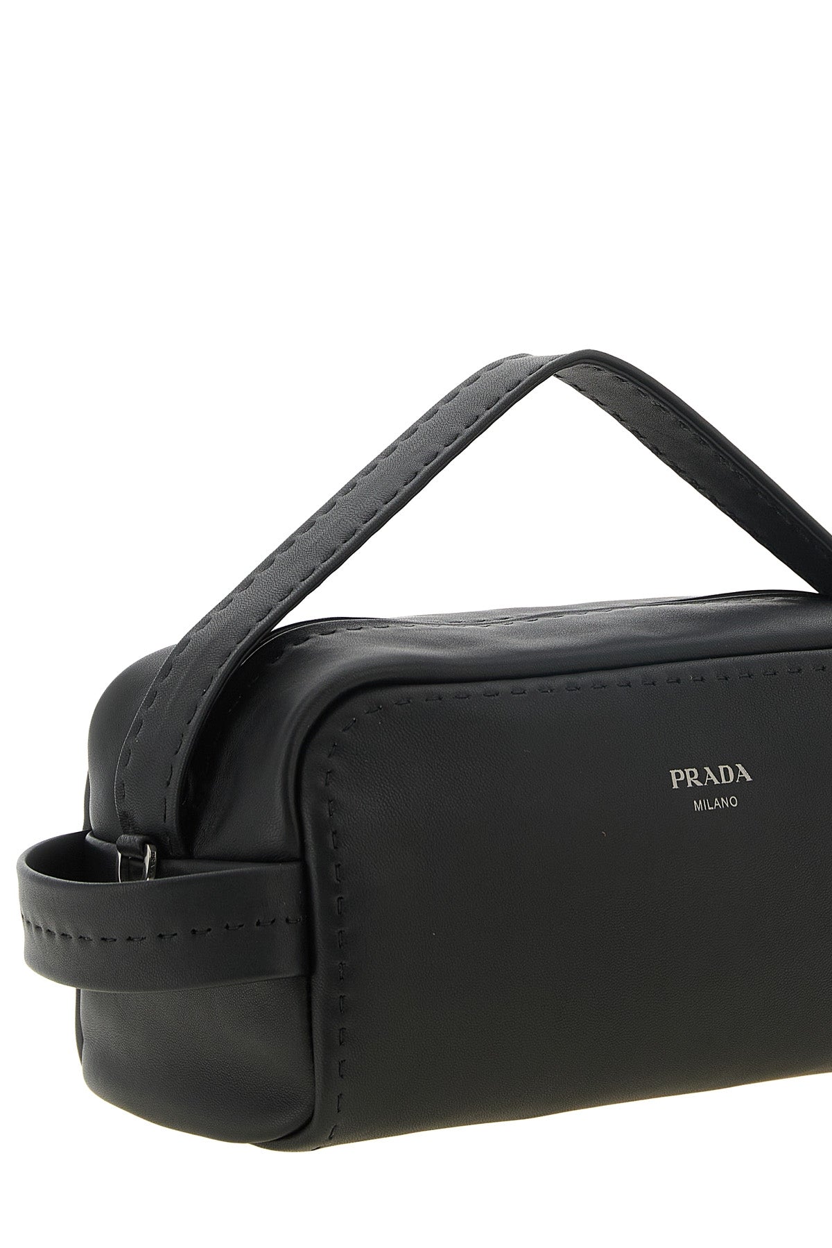 the prada bandoliera in pelle shoulder bag in soft lambskin