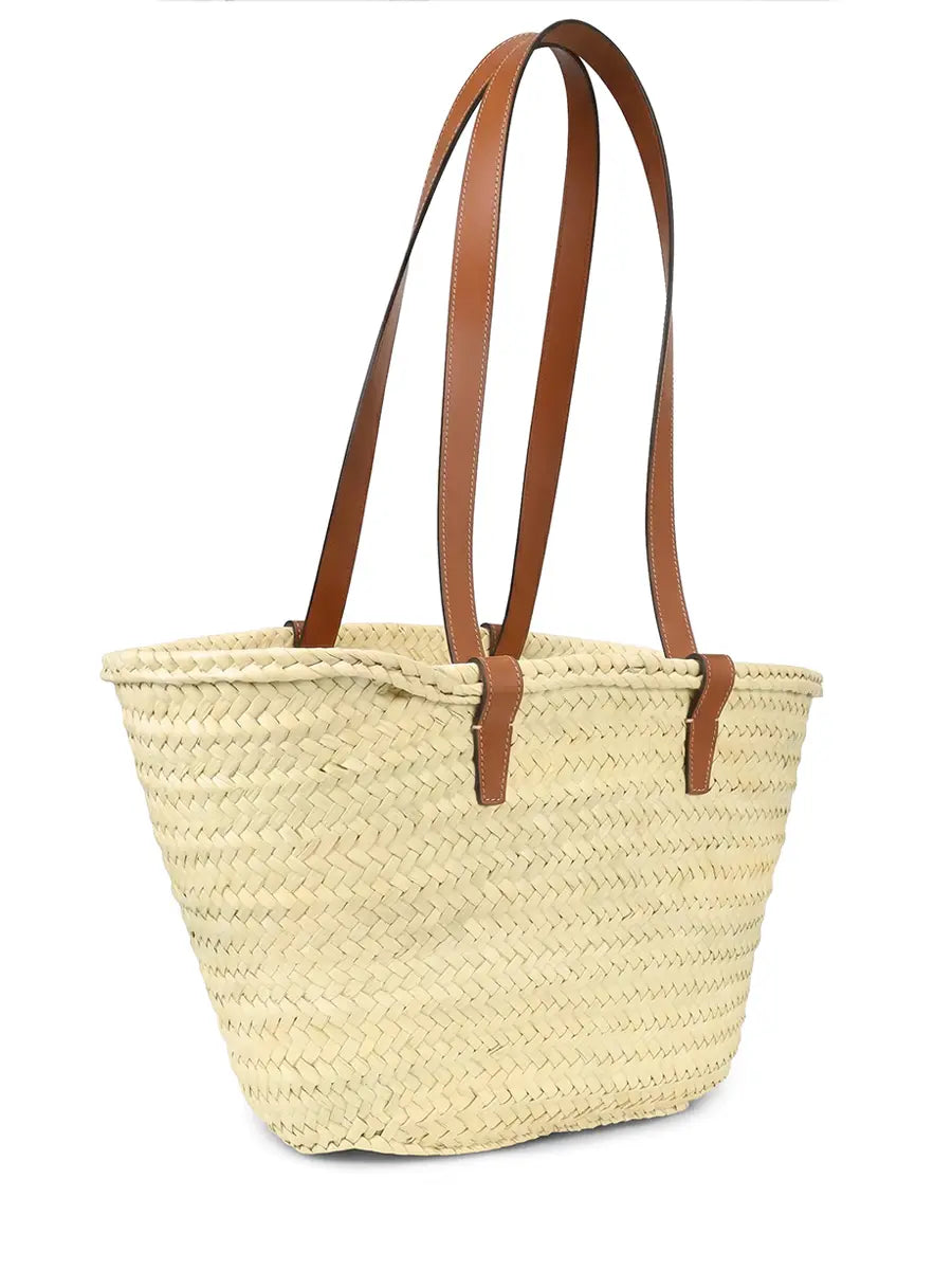 Medium Triomphe Panier Raffia Tote