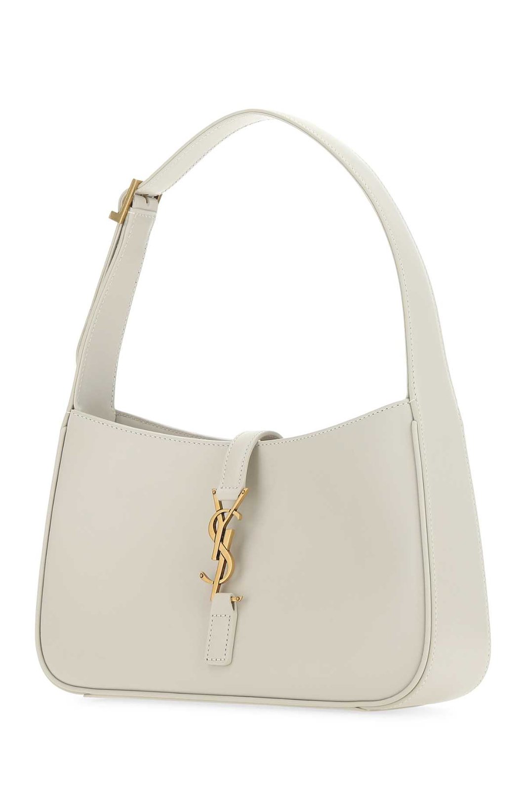 Le 5 a 7 White Leather Shoulder Bag