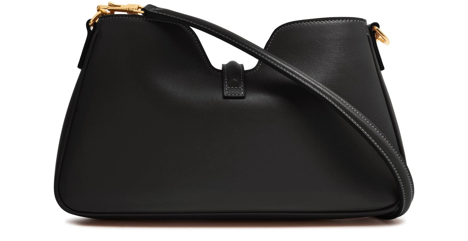 Camille 16 Black Leather Shoulder Bag